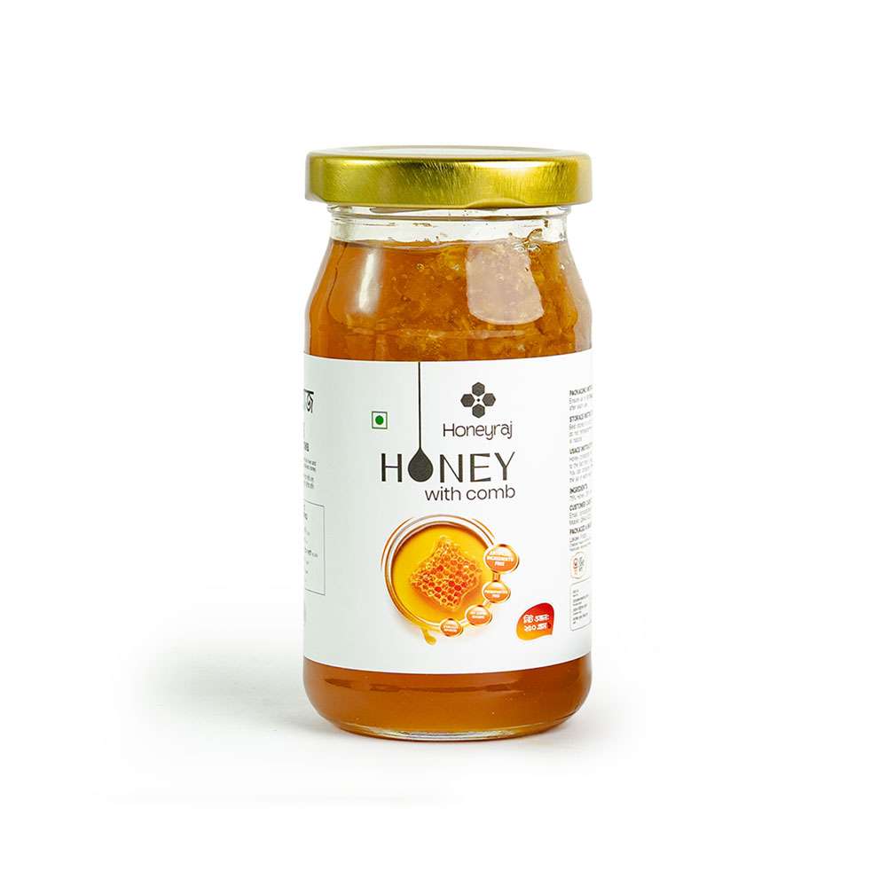 Mixed Flower Honey with Comb 250g